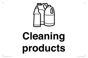Dementia Cleaning products sign